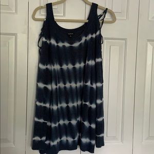 Blue tie die Torrid top